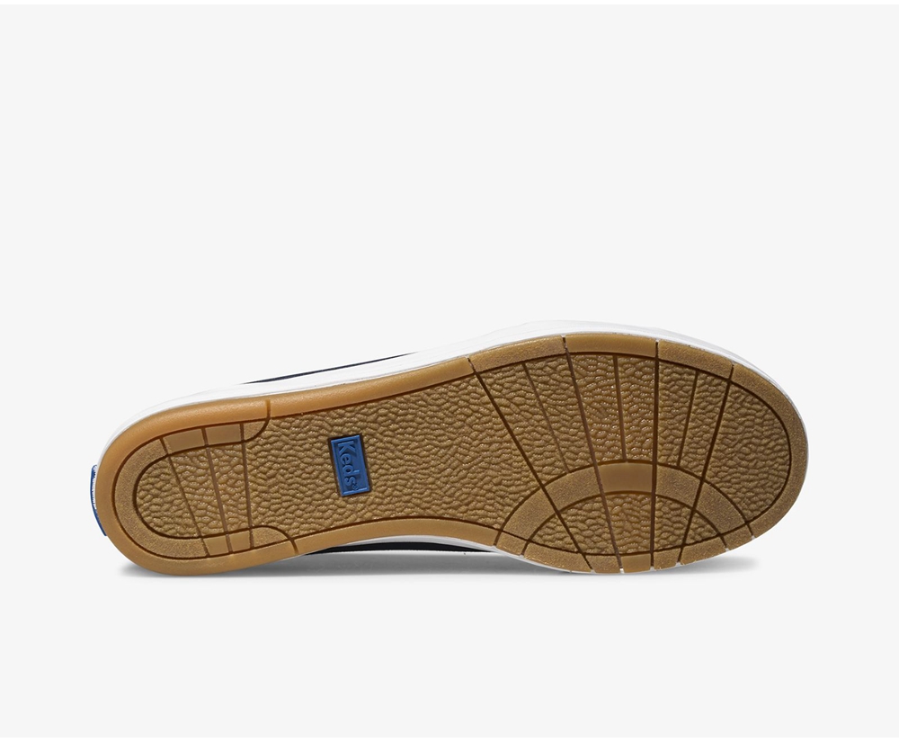 Slip On Γυναικεια - Keds Carmel - Σκουρο Μπλε - HMJFT8793